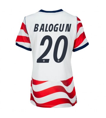 Förenta stater Folarin Balogun #20 Hemmatröja Dam VM 2026 Kortärmad